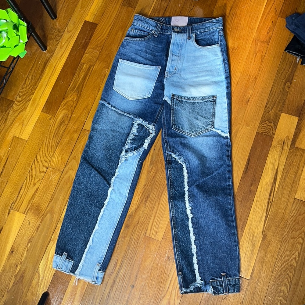 Revice Unique Patchwork Jeans Size 24 - image 1